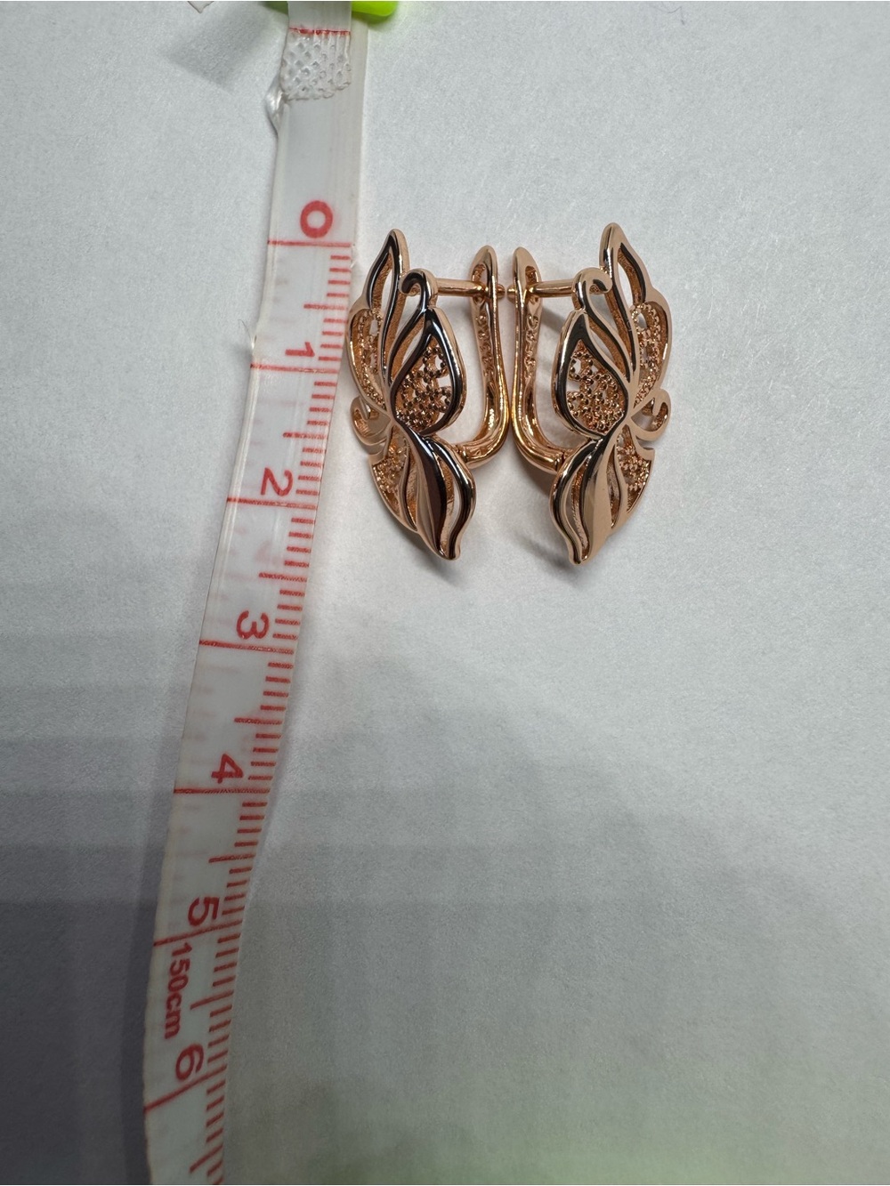 Vintage 14K 585 Rolled Gold Earrings | Not Solid Gold - Picture 12 of 13
